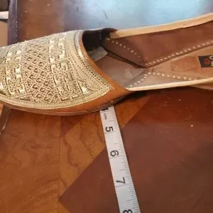 Rage | Shoes | Rage Handmade India Mens Shoes Tan Gold  display picture 1